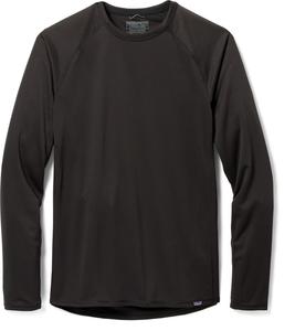 Топ Capilene Midweight Crew Base Layer – мужской Patagonia, черный