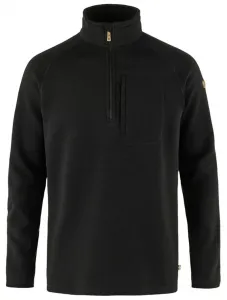 Мужские флисовые кроссовки Fjallraven Ovik на полумолнии, черный