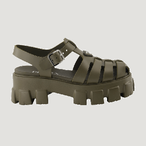 Кроссовки Prada Wmns Foam Rubber Sandal 'Military', зеленый
