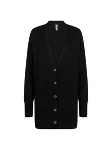 Вязаный кардиган Soyaconcept Dollie, черный