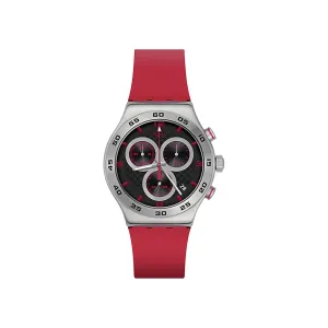 SWATCH Unisex 43mm Black Watch YVS524