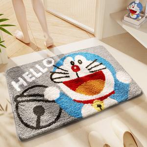 Dajiang Ковер 40х60 см для ванной комнаты, входной, впитывающий, с Doraemon, 2 шт в наборе