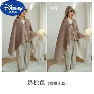 Disney Плед 100х160 см, двухслойный, с капюшоном, цвет Milk Brown