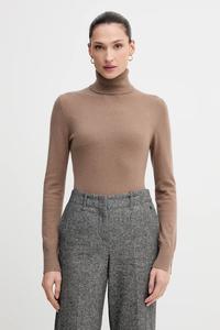 Свитер из смесовой шерсти Sisley, коричневый