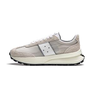 LiNing Амортизирующие, износостойкие кроссовки Low top Running Shoes Unisex серо-бежевые