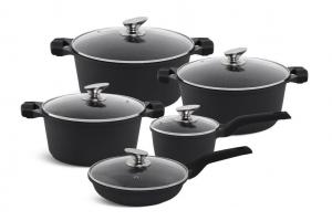 Элегантный набор кастрюль EDENBERG из 10 предметов, индукция, идеален в подарок