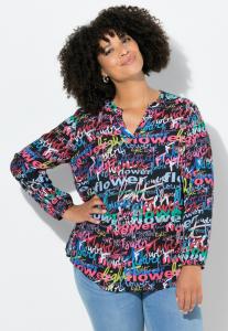 Блуза Angel of Style FARBIGES -MUSTER, Black