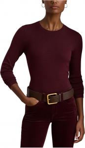 Свитер Lauren Ralph Lauren Cotton-Blend Sweater, цвет Dark Garnet