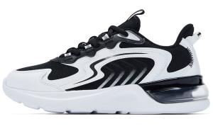 QIAODAN Кроссовки Jordan White с амортизаторами, противоскользящие, износостойкие, низкие, женские, черные