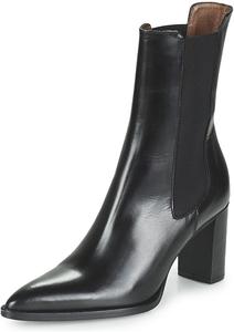 Женские ботильоны Челси на массивном высоком каблуке с зауженным носком, эластичные, легко надеваются, модные, для вечеринки, повседневной носки и прогулок, размер 4-16 US Wansseny, Black