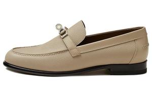 Женские мокасины Hermes Destin, бежевый