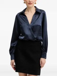 Топ с V-образным вырезом Guess Usa, синий