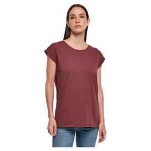 Футболка Build Your Brand Organic Extended Shoulder Short Sleeve Crew Neck, красный