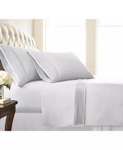 Стильный комплект плиссированных простыней с очень глубокими карманами (21 дюйм) Southshore Fine Linens, белый