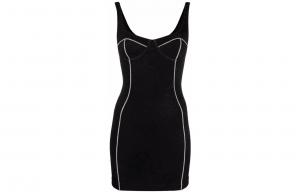 Женское черное платье-комбинация DIESEL