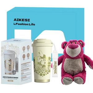 Термостакан Disney, Minnie Coffee Cup 520Ml+Strawberry Bear Plush+Box
