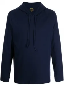 Худи с вышивкой Pony Polo Ralph Lauren, синий