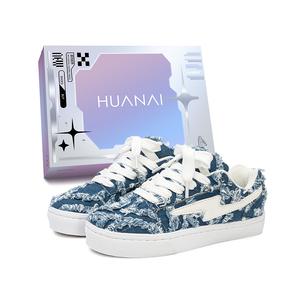 HUANAI Низкие кроссовки для скейтбординга унисекс темно-синие
