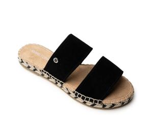 Сандалии Minnetonka Poppie Espadrille Sandal, черный