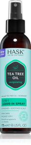 Несмываемый спрей с маслом чайного дерева и розмарином для сухой и зудящей кожи головы Hask, 175 мл