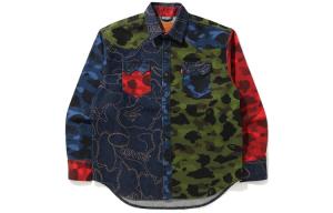 Мужская рубашка Bape Camouflage A Bathing Ape, цвет Camouflage