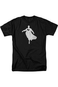 Футболка с коротким рукавом для взрослых с изображением Бэтмена против Супермена и силуэтом Супермена Gildan, черный