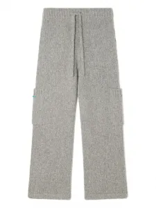 Трикотажные брюки с кулиской Alanui, серый