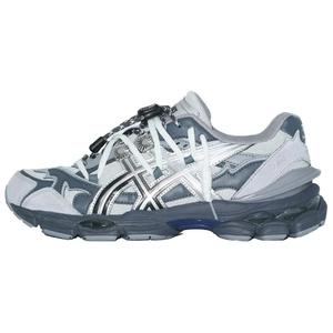 Дышащие низкие повседневные кроссовки для бега unisex gray ASICS, серый