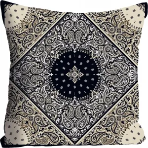 Королева декоративная подушка "Орнамент", чехол на подушку без наполнения, 1 шт Queence 40х40 см, цвет bunt + bedruckt