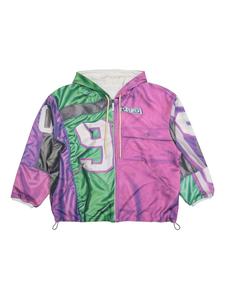 Лоскутная толстовка с капюшоном PDF, розовый