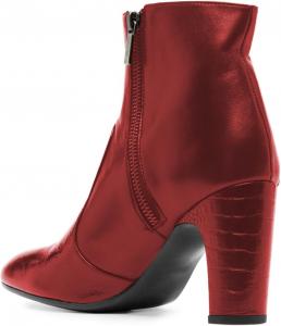 Женские модные ботильоны YDN, с круглым носком, массивным высоким каблуком, боковой молнией, для вечеринок, работы и повседневной носки, размеры 4-16 US, Red