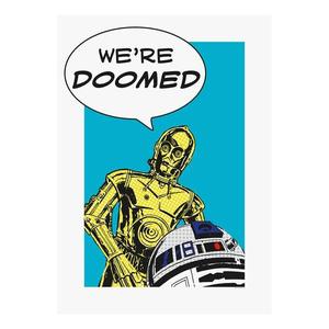 Фреска Komar Star Wars Comic Quote Droids, разноцветный