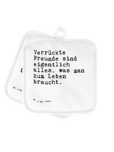 Mr. & Mrs. Panda Кухонные полотенца  Сумасшедшие друзья на самом деле    в белом