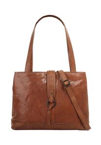 Шопер, натуральная кожа SPIKES & SPARROW, цвет Cognac