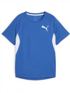 Футболка Y CROSS THE LINE TEE 3.0 синего цвета Puma