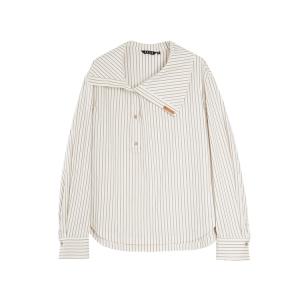 ELLE Рубашка Women's Stripes Lapel