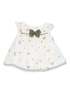 Платье с цветочной вышивкой La Stupenderia, нейтральный