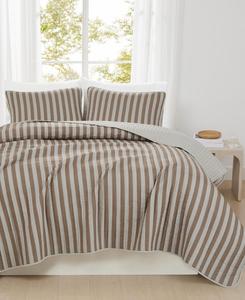 Комплект постельного белья Weston Stripe из 3 предметов, размер Full/Queen Truly Soft, Brown
