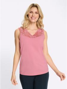 Sieh an! Футболка-топ пыльно-розового цвета