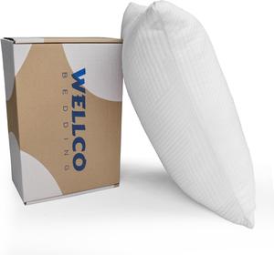 WELLCO Подушка Wellco Extra Firm с регулируемым наполнителем и охлаждающей наволочкой Extra Firm
