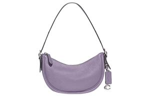 Luna Soft Pebbled Leather Portable Crossbody Bag Shoulder Bag Women's Purple COACH