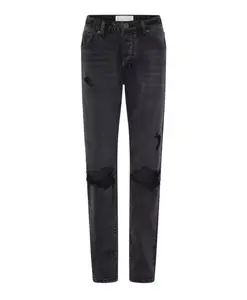 Черные джинсы-тракеры со средней посадкой One Teaspoon, черный