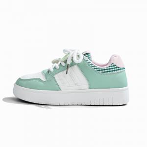 Нескользящие, износостойкие, легкие низкие кроссовки для женщин RENBEN, White Green Pink