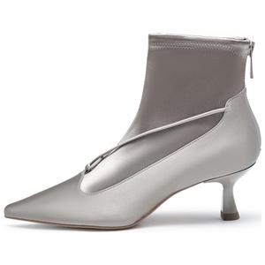 Ботильоны на высоком каблуке женские Joypeace, Gray