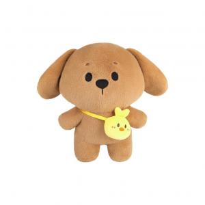 Плюшевая кукла Bobbi Planet Puppy высотой 13см/20см, длина 20см X3COMMUNE, коричневый