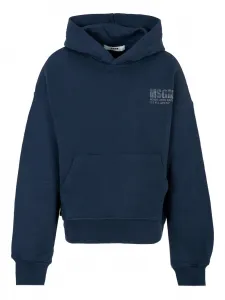 Толстовка с логотипом MSGM Kids, синий