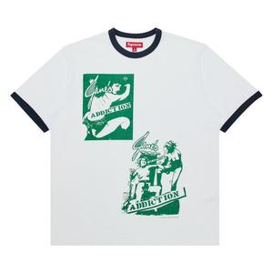 Футболка Supreme x Janes Addiction Ringer Tee, White
