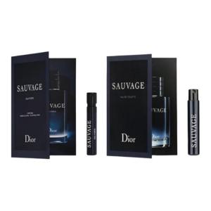 Набор мини-образцов мужского парфюма eau de toilette/parfum wild and refreshing water с ароматом лимонного дерева 1мл+1мл DIOR