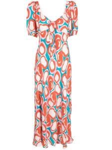 Diane Von Furstenberg платье миди Teagan, белый