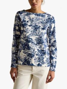 Харбор Флорал топ с лодочкой Joules, Navy